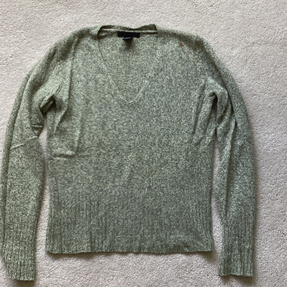 The Limited Soft Green V-Neck Sweater